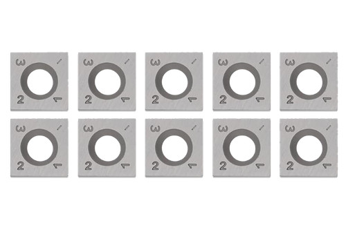 10x wendemesser 14x14x2 - wendemesser, 30°