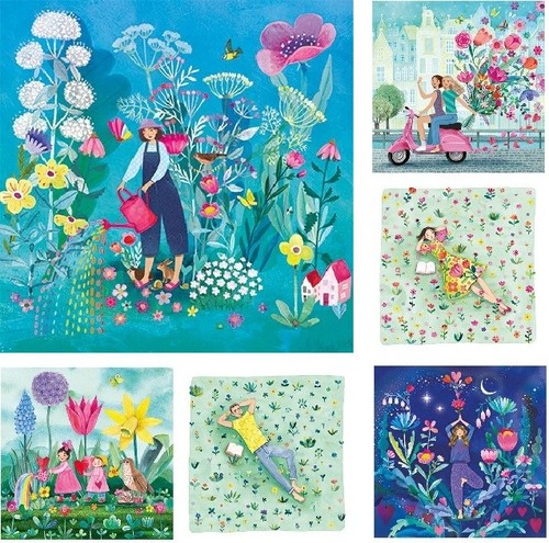 Mila marquis postkarte 14x14 - mila, marquis*postkarte