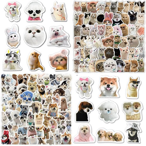 220 hunde katzen aufkleber - 220, set