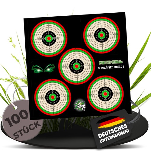 100 zielscheibe 5er - zielscheibe,