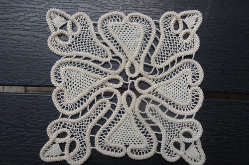 Makramee deckchen x - makramee, 14cm