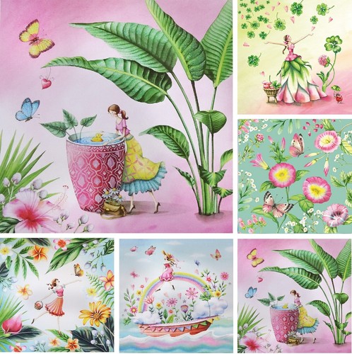 Nina chen postkarte 14x14 frau - nina, chen*postkarte*14x14*frau